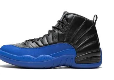 Air Jordan 12 Royal Black and Blue Sneakers