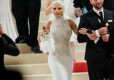 The 2023 Met Gala Celebrating "Karl Lagerfeld: A Line Of Beauty" - Street Sightings