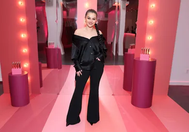 Selena Gomez Celebrates The Launch Of Rare Beauty's Soft Pinch Tinted Lip Oil Collection