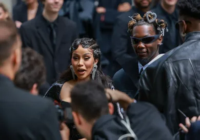 Balenciaga : Outside Arrivals - Paris Fashion Week - Haute Couture Fall/Winter 2023/2024