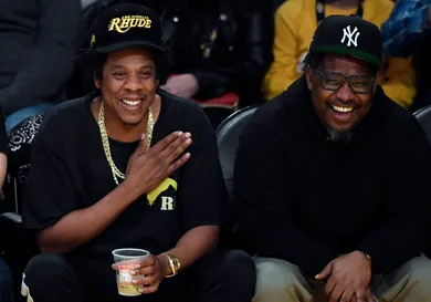 Celebrities At The Los Angeles Lakers Game