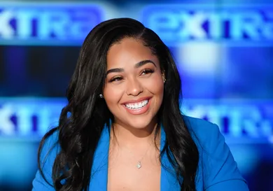 Jordyn Woods Visits "Extra"