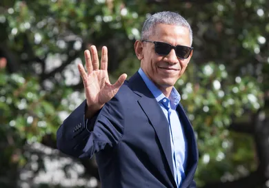 President Obama Departs White House En Route To Florida To Campaign For Hillary Clinton