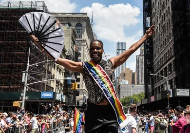 New York's Annual Pride March Fills Streets Of Greenwich Village
