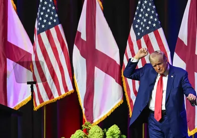 Former President Trump Addresses The Alabama GOP Summer Dinner