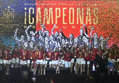 Spain, winners of the FIFA Women's World Cup, meet their fans in Madrid