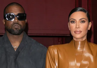 Kanye West &amp; Kim Kardashian Leave K.West's Sunday Service At Theatre Des Bouffes Du Nord - Paris Fashion Week Womenswear Fall/Winter 2020/2021