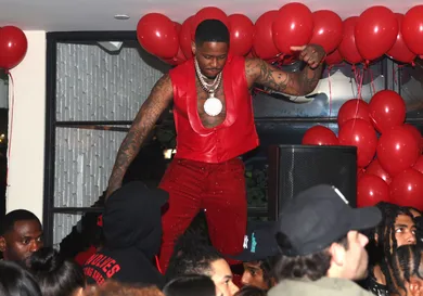 YG Hosts All Red Upscale Birthday Celebration at Melrose Place