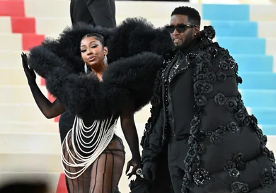 The 2023 Met Gala Celebrating "Karl Lagerfeld: A Line Of Beauty" - Street Sightings