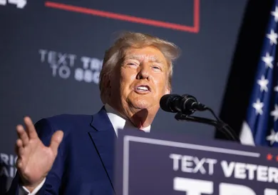 Presidential Candidate Donald Trump Delivers Remarks In New Hampshire