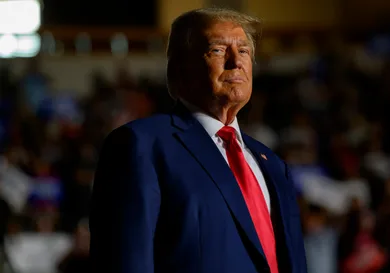 Donald Trump Holds A Campaign Rally In Erie, Pennsylvania