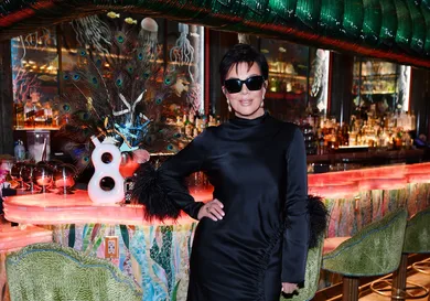 Kris Jenner Stops By To See The 818 Tequila Display At The Mayfair Supper Club At Bellagio Resort &amp; Casino