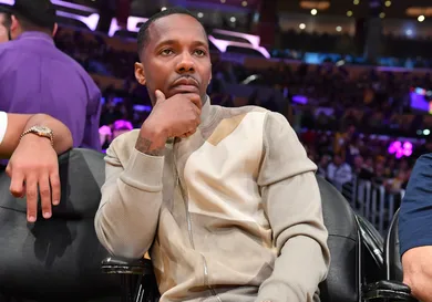 Celebrities At The Los Angeles Lakers Game