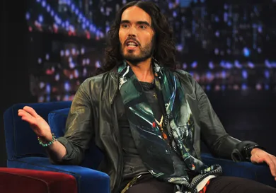 Russell Brand Visits "Late Night With Jimmy Fallon"