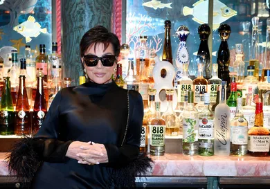 Kris Jenner Stops By To See The 818 Tequila Display At The Mayfair Supper Club At Bellagio Resort &amp; Casino
