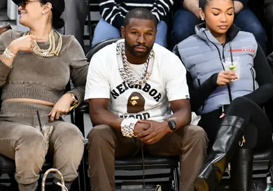 Celebrities At The Los Angeles Lakers Game