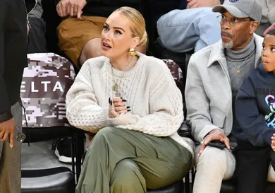 Celebrities At The Los Angeles Lakers Game