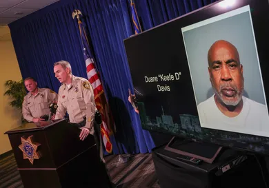 Las Vegas Police Department Holds News Conference On Arrest In 1996 Murder Of Tupac Shakur
