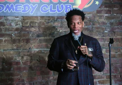D.L. Hughley Performs At The Stress Factory Comedy Club