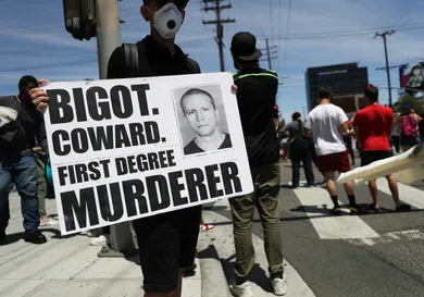 Black Lives Matter Holds Protest In Los Angeles After Death Of George Floyd
