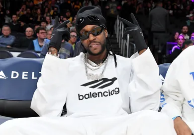 Celebrities At The Los Angeles Lakers Game