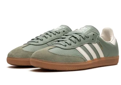 Adidas Samba OG WMNS Green:White Pair