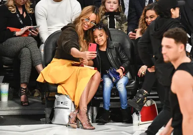 Celebrities At The 67th NBA All-Star Game: Team LeBron Vs. Team Stephen