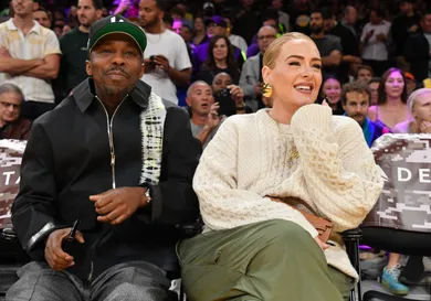 Celebrities At The Los Angeles Lakers Game