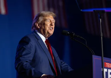 Former President Trump Holds Rally In Durham, New Hampshire