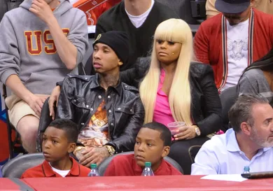 Celebrities At The Clippers Game