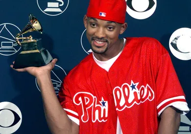 Will Smith holds his Grammy Award 25 February in N