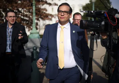 Embattled Newly Elected Rep. George Santos (R-NY) Is Sought After By Reporters On Capitol Hill