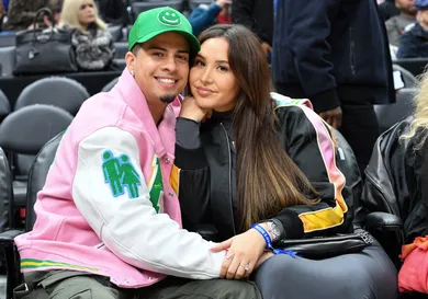 Celebrities At The Los Angeles Clippers Game