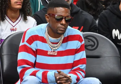 Celebrities Attend Brooklyn Nets v Atlanta Hawks