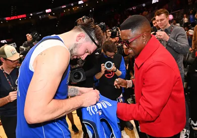 Celebrities Attend Dallas Mavericks v Atlanta Hawks