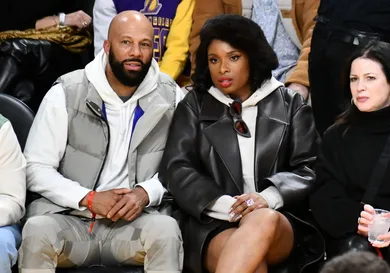 Celebrities At The Los Angeles Lakers Game