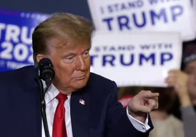 Donald Trump Holds Campaign Rally In Manchester, NH