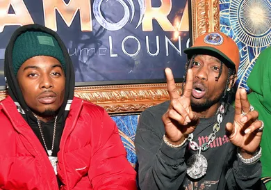 Travis Scott Hosts Amora Lounge