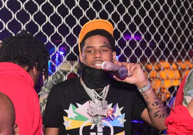 ATLANTA, GA - MAY 31 Rapper Pooh Shiesty attends Onyx Monday Nights at Onyx Nightclub on May 31, 2021 in Atlanta, Georgia.(Photo by Prince WilliamsWireimage)