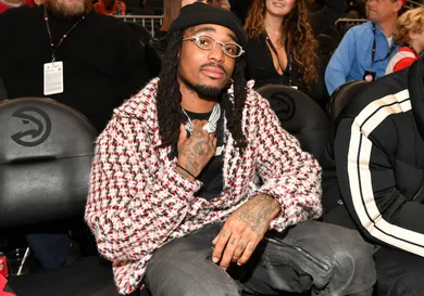 Celebrities Attend Denver Nuggets v Atlanta Hawks