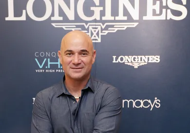 Longines Conquest V.H.P NY Launch With Andre Agassi