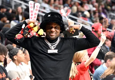 Celebrities Attend Toronto Raptors v Atlanta Hawks
