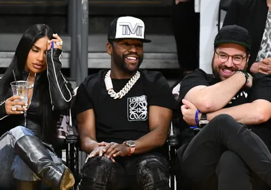 Celebrities At The Los Angeles Lakers Game