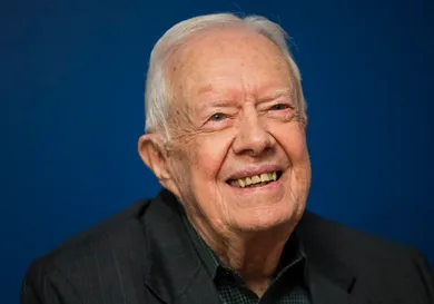 Jimmy Carter Signs Copies Of His New Book "Faith: A Journey For All"