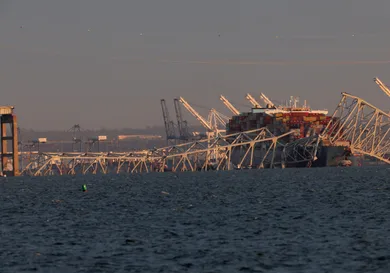 Baltimore's Francis Scott Key Bridge Collapses After Being Struck By Cargo Ship