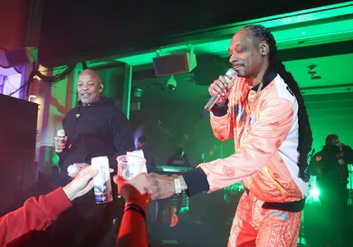 Flipper's Roller Boogie Palace Big Game After Party Celebrating The Release Of "Coming Home" By Usher And "Gin & Juice" By Dre And Snoop At Encore Beach Club At Wynn Las Vegas