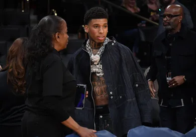 Celebrities At The Los Angeles Lakers Game