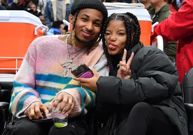 Celebrities At The Los Angeles Clippers Game