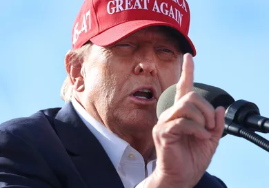 Former President Trump Holds A Campaign Rally In Ohio