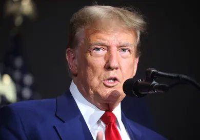 Former President Trump Holds A Campaign Rally In Grand Rapids, Michigan